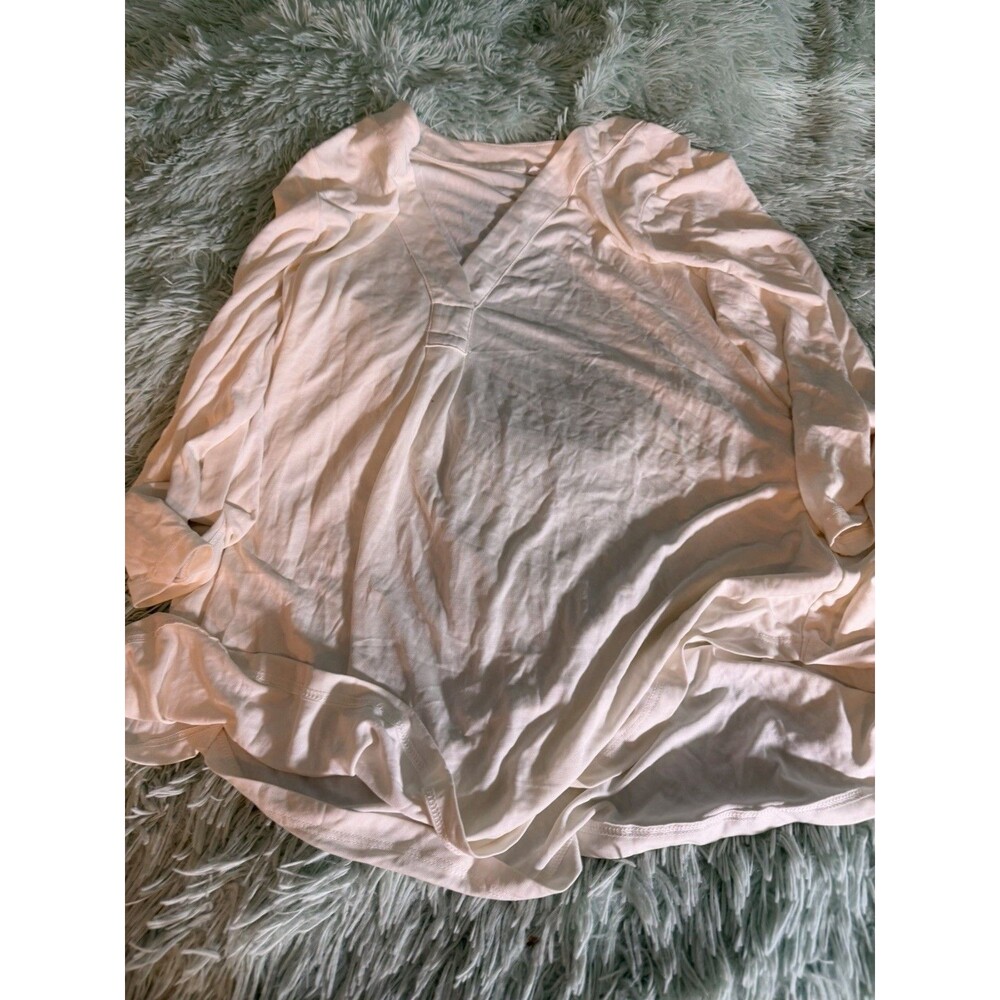Lush Solid Soft Off White Faux Hi Low Blouse Size M Nordstroms Flow